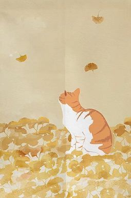のれん ロング 暖簾 85×150 間仕切り 洋風 輸入雑貨 猫柄 楽天市場