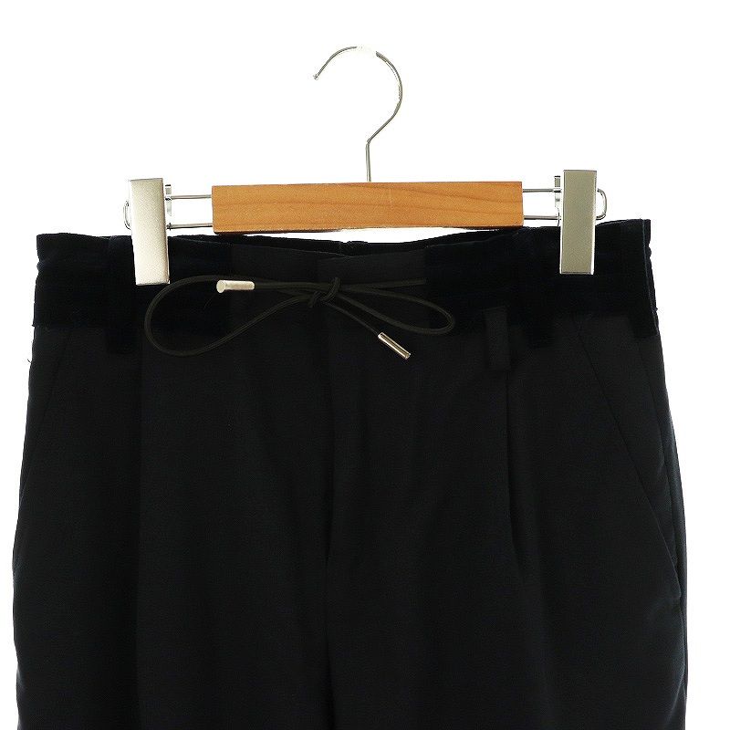 Sacai サカイ パンツ ネイビー×ブラック サイズ：0 サカイ sacai Suiting Pants パンツ テーパード ジッパーフライ