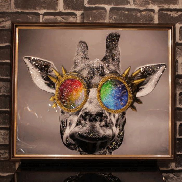 楽天市場】クリスタルアート キリングラス41 アートパネル 66x56cm