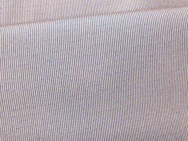 平和屋着物□伝統工芸士 保科信 江戸小紋 万筋 紫×生成り色 正絹 逸品  