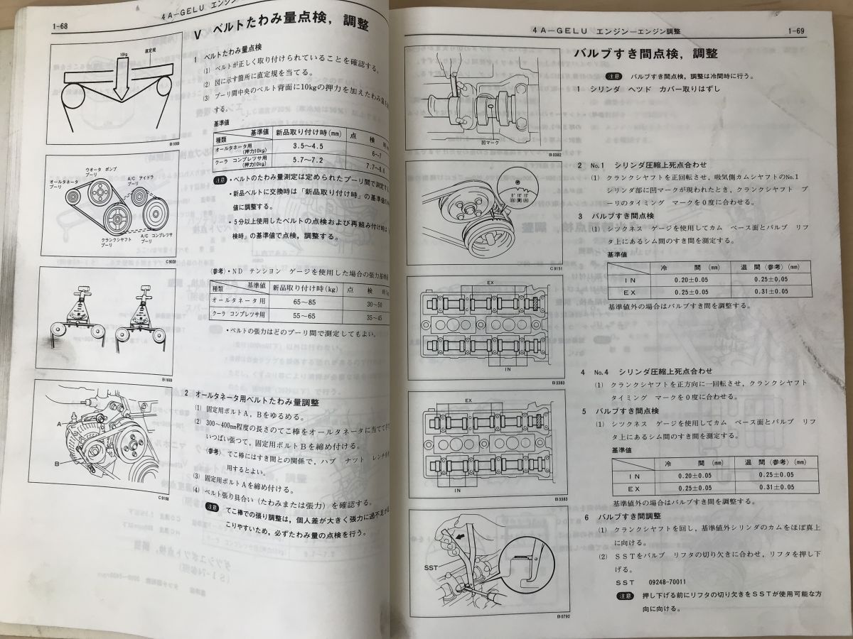 トヨタ MR2（E-AW10,11系）修理書 昭和59年6月(1984ー6) - コムテージ