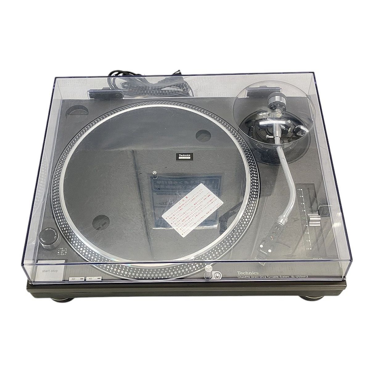 Technics SL-1200MK3 M44G ターンテーブル レコードプレーヤー ヘッドシェル付き 音響機材 テクニクス W10398283