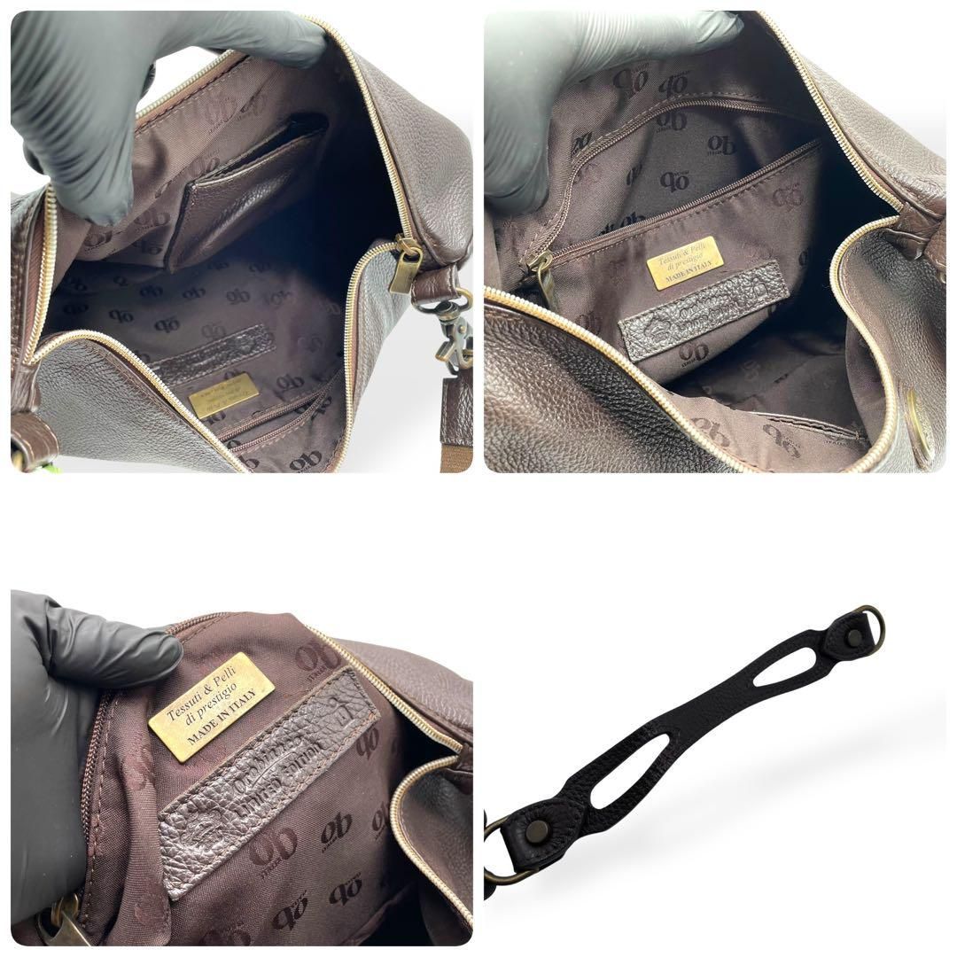 未使用級 orobianco 2way ショルダーバッグ ハンドバッグ レザー