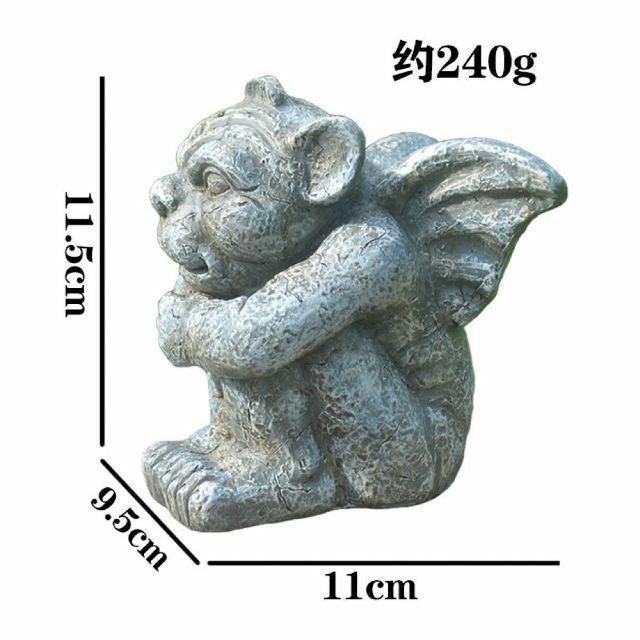 西洋の守り神 悪魔 ガーゴイル オブジェ 石像風 魔除け 置物 庭 西洋の守り神 悪魔 ガーゴイル オブジェ 石像風 魔除け 置物 庭