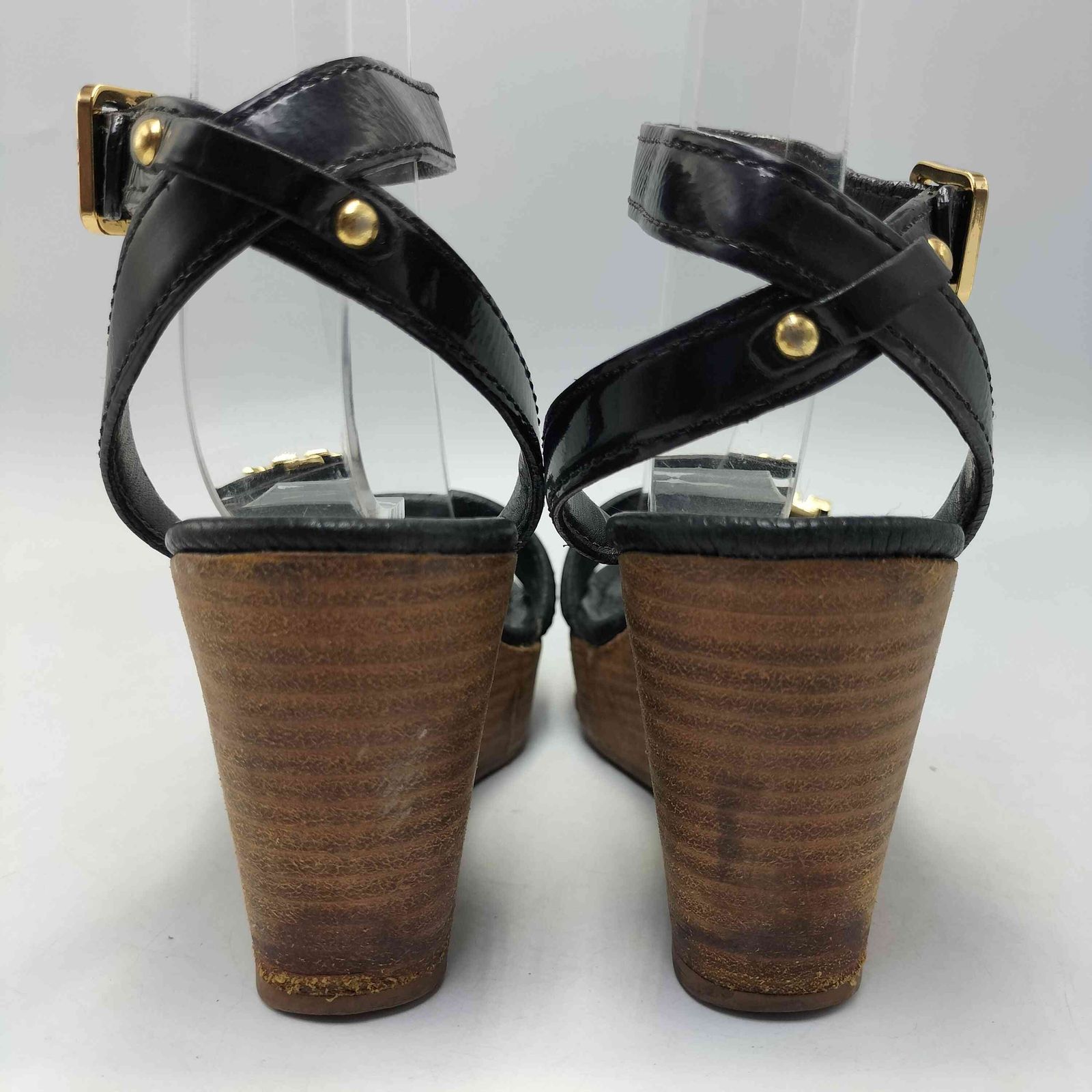 トリーバーチ TORY BURCH ウッド ウェッジソール ロゴ