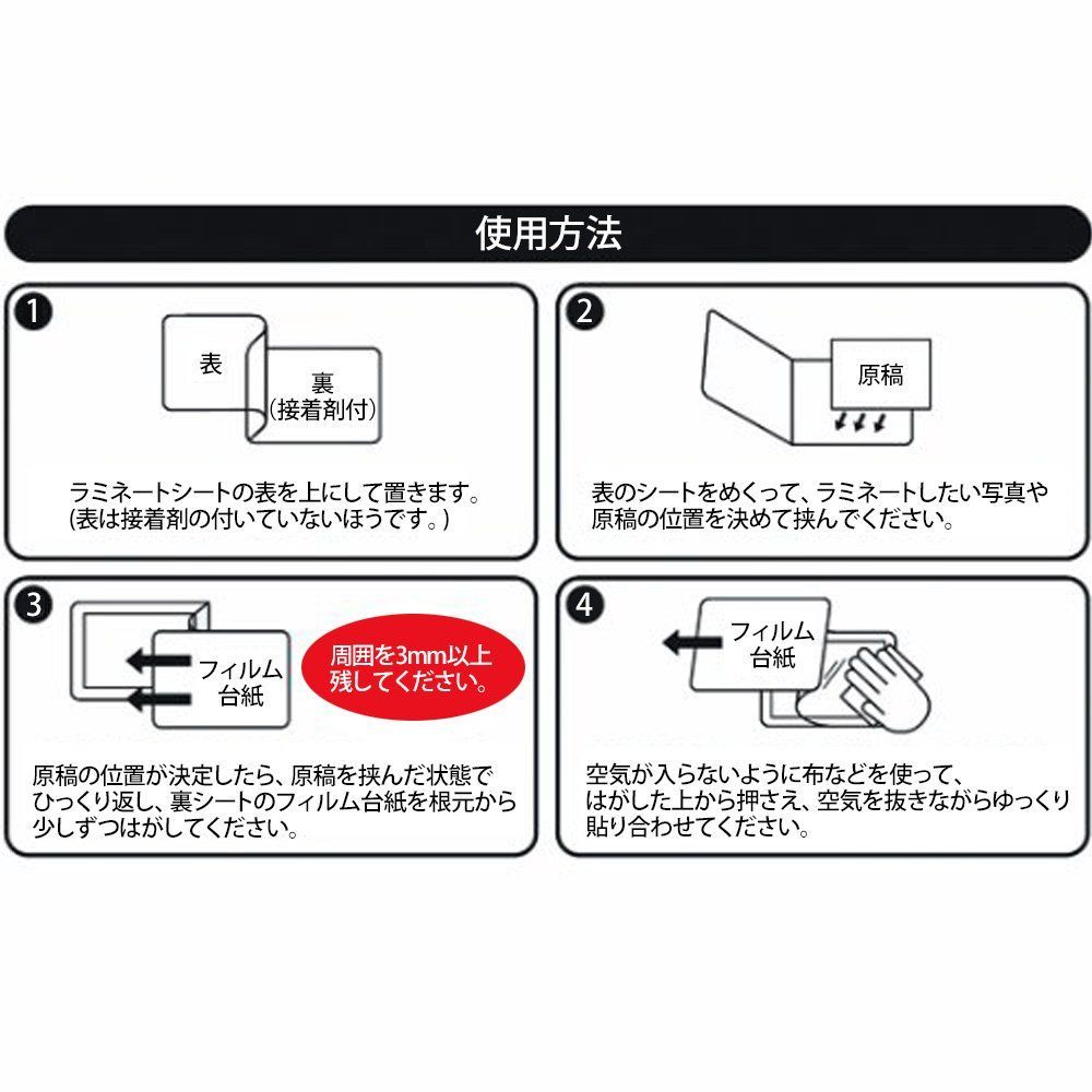 ナカバヤシ その場で簡単ラミネート 手貼りラミフィルム 診察券