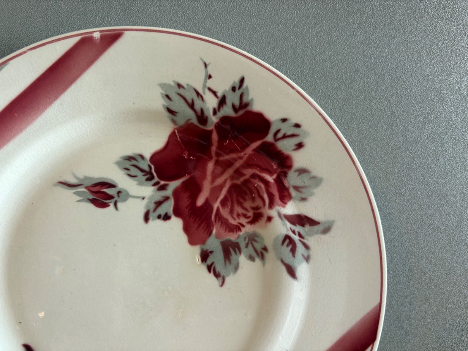 フランスアンティーク　プレート　サルグミンヌ フランスアンティーク 小さなプレート サルグミンヌ プレート小 2枚