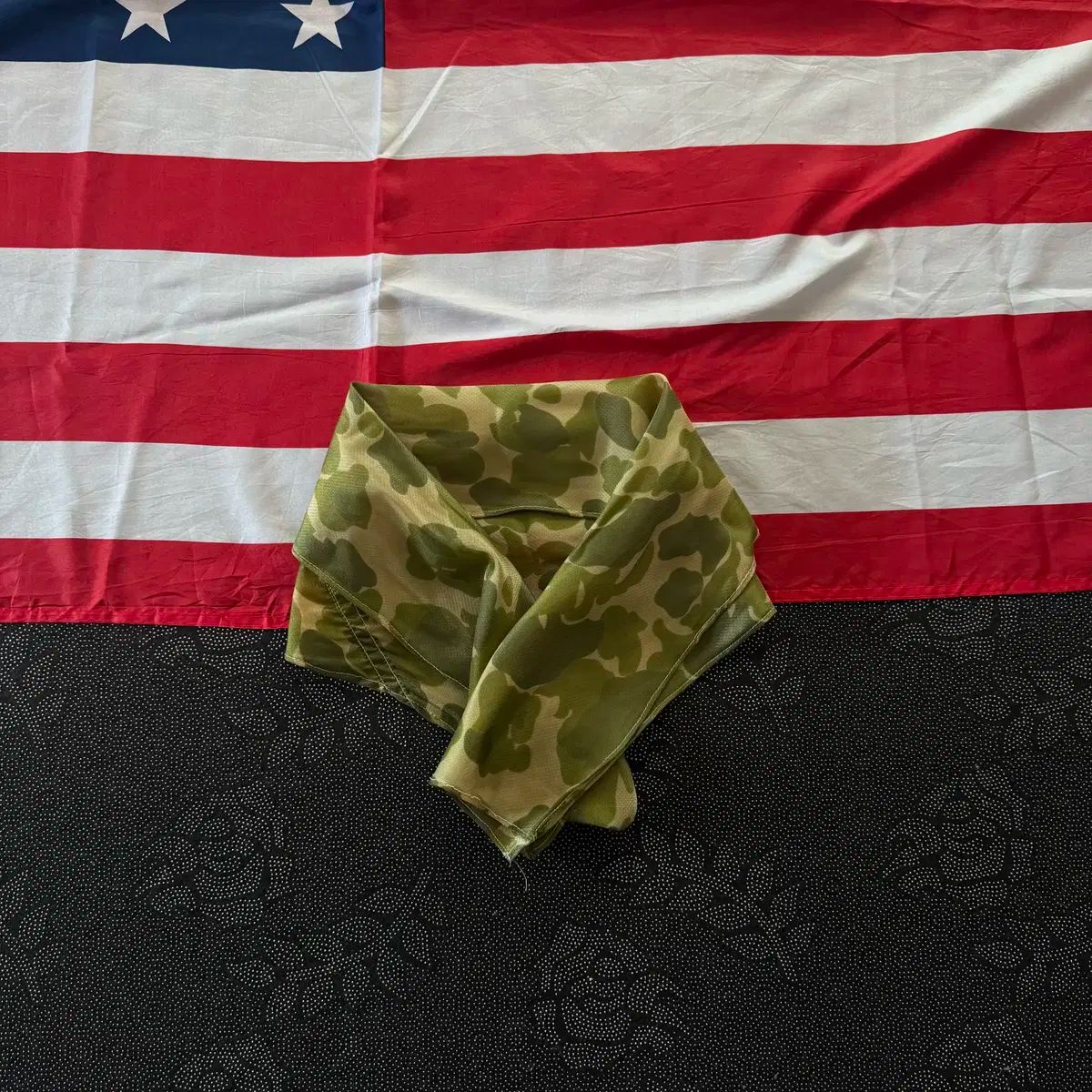 ミリタリー オリジナル ダックカモ スカーフ