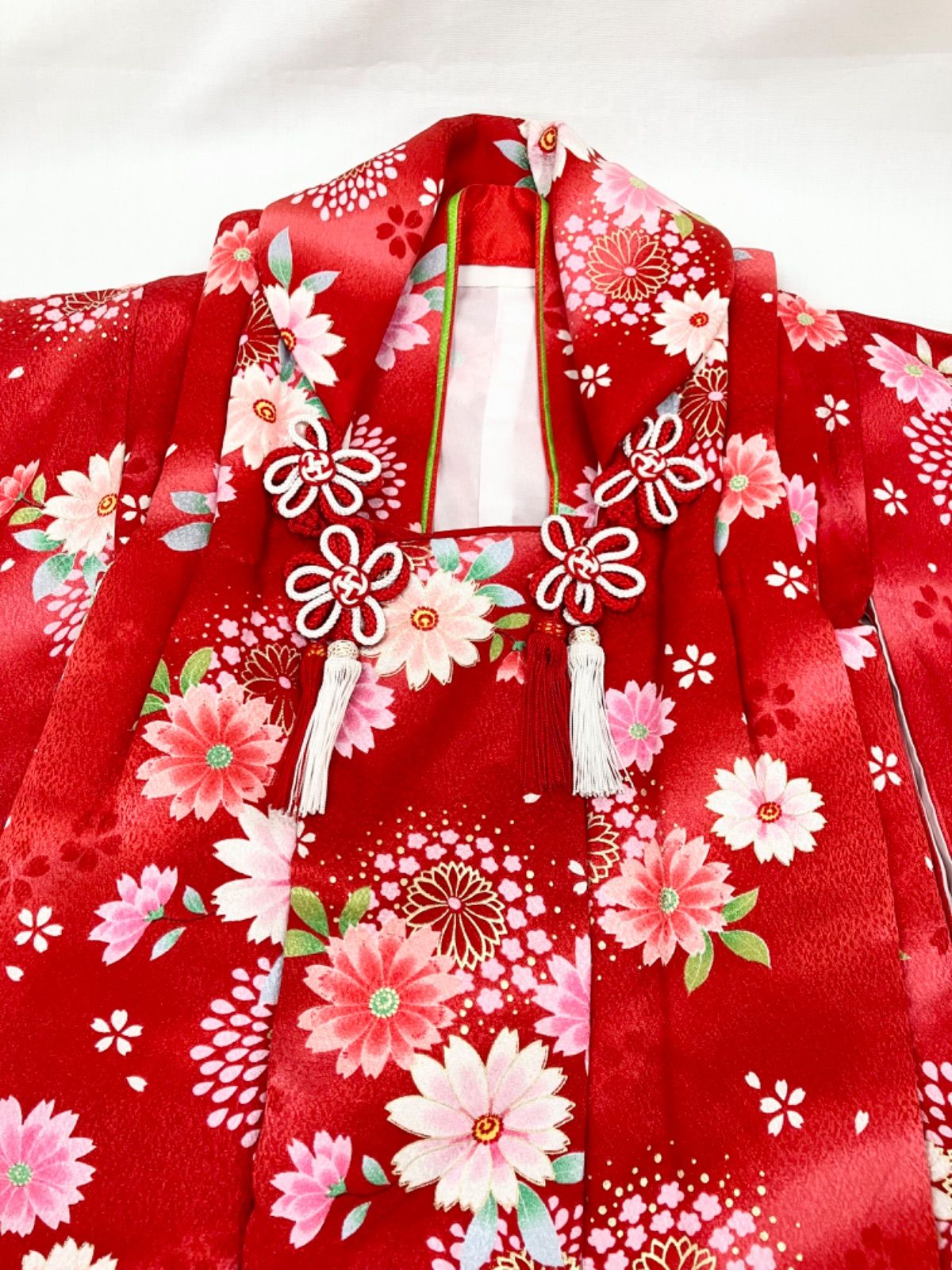 NK962GY　«花ラブリ»リユース　夏着物４点セット　夏きもの　一つ紋　抱茗荷　色無地　単　グレー　明るい灰色　銀色　Sサイズ相当　小柄な方向け　女性用　レディース　和装　和服　和風