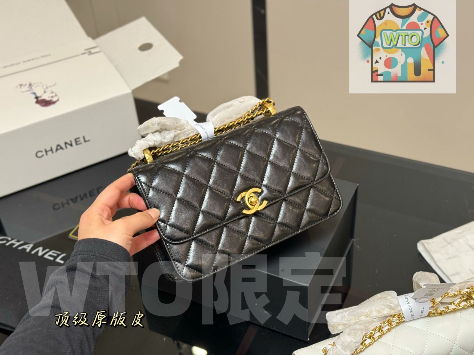 今日特価】Chanel シャネル ダブルボールボックスバッグ ギフト