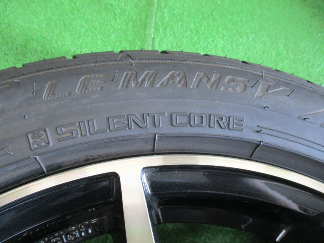 １７インチ中古セット　215/50R17　ダンロップ　ルマンV　7.5-17　5H114.3　+38　マルカ　シュナイダーDR-01　 【大和店・ｍ173】