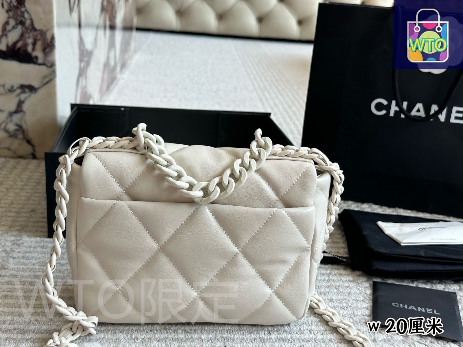 CHANEL 19バッグ スモールサイズ - 20×12cm マルチウェイ仕様