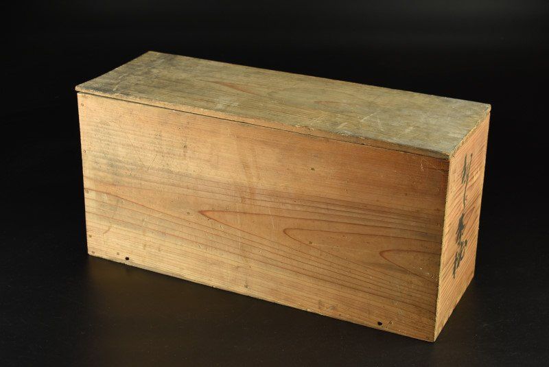 錦手窓絵文 蓋茶碗