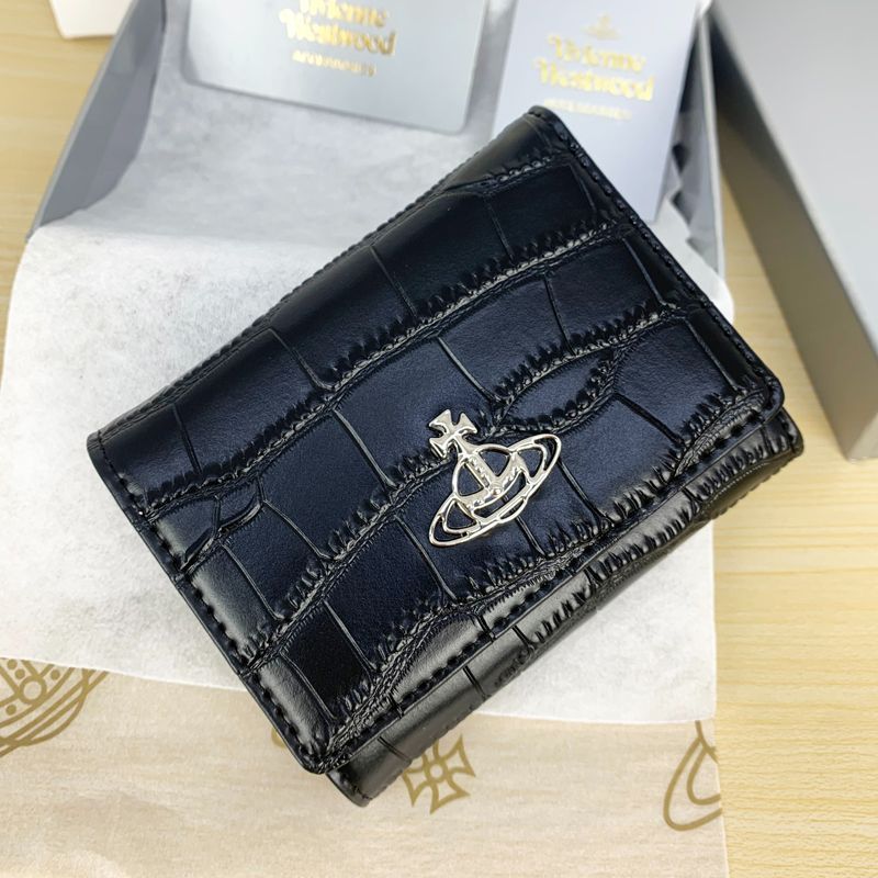 新品】VivienneWestwood三つ折り財布 ブラック 843VW591 新品