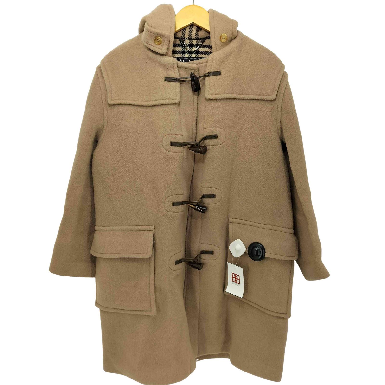 グローバーオール 英国製 チェック柄 ロング フード ウール ダッフルコート Gloverall グローバーオール ロング ダッフルコート 英国製 チェック柄