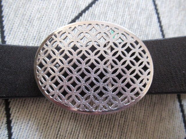 Silver925 彫金バックル＆ベルト【七宝透かし】2 Silver925彫金