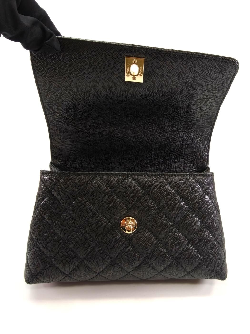 CHANEL シャネル マトラッセ ココマーク キャビアスキン 2WAY