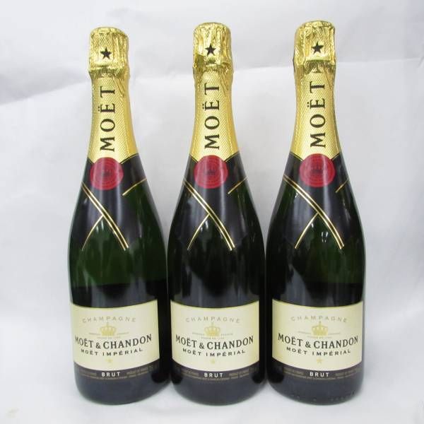 3本セット】MOET＆CHANDON（モエ エ シャンドン）ブリュット 12