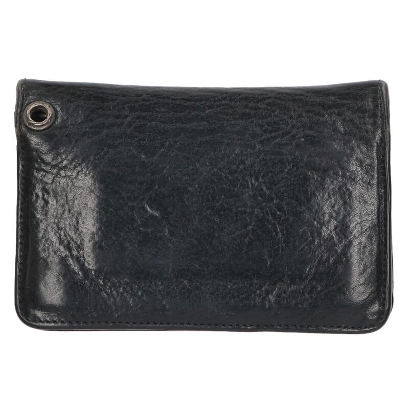 クロムハーツ 2ZIP/2ジップ クロスボタンレザーウォレット財布 メンズ