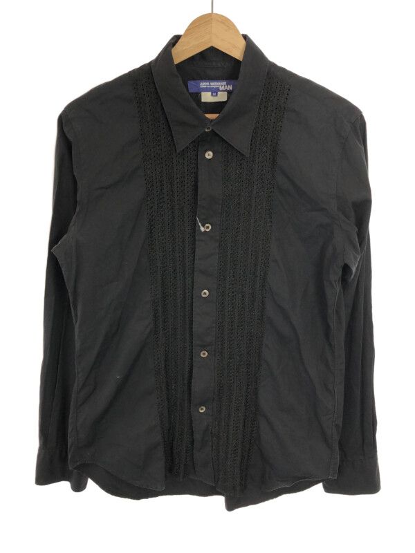 ☆コムデギャル☆ジュンヤワタナベマン☆幾何学模様 ネイビー シャツ Narrenschiff:eYe コムデギャルソンJWMのチェックネルワークシャツ