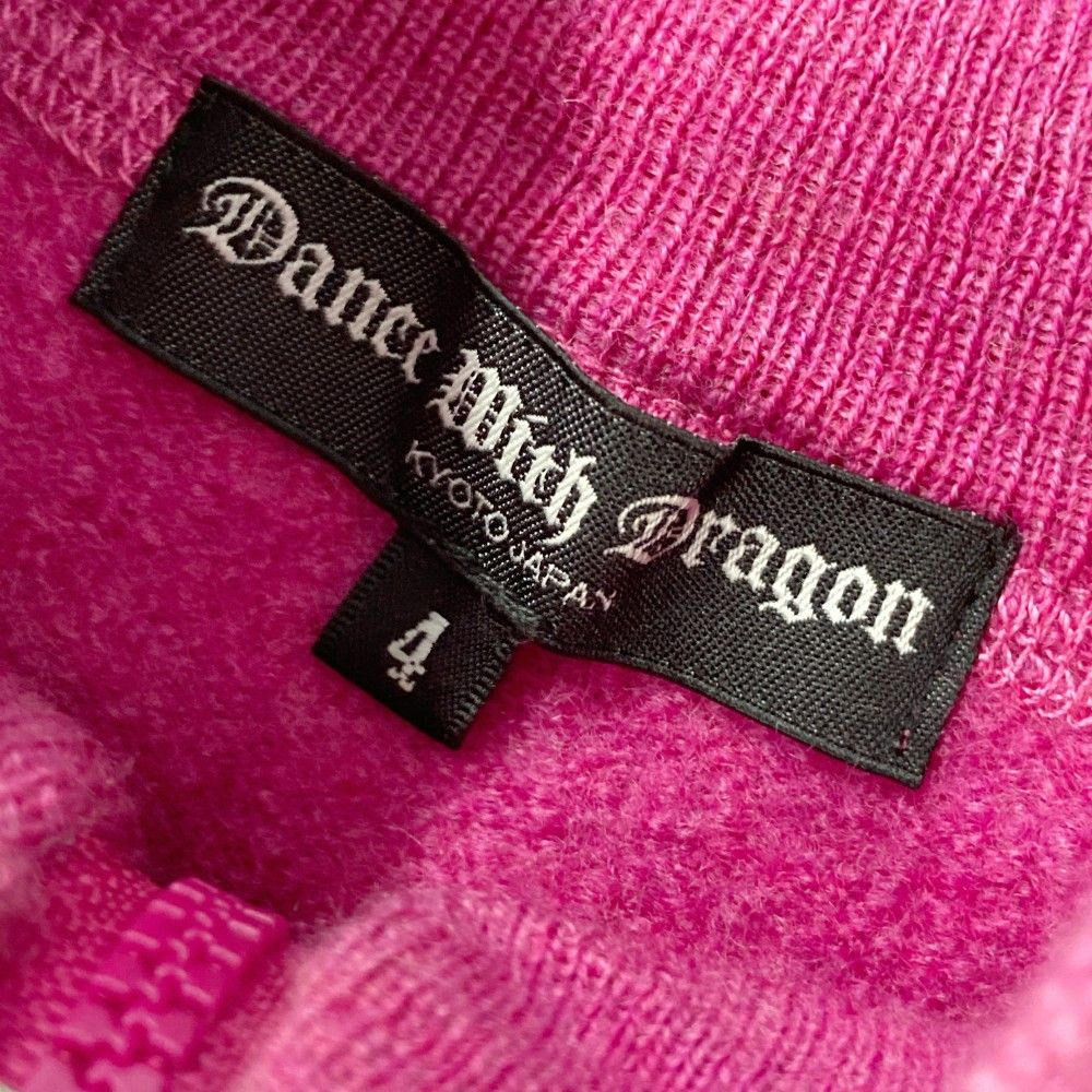 サイズ：4 DANCE WITH DRAGON ダンスウィズドラゴン  ハーフジップ ニット セーター  パープル系 [240101450160] ゴルフウェア メンズ ストスト サイズ：4 DANCE WITH DRAGON ダンスウィズドラゴン ハーフ