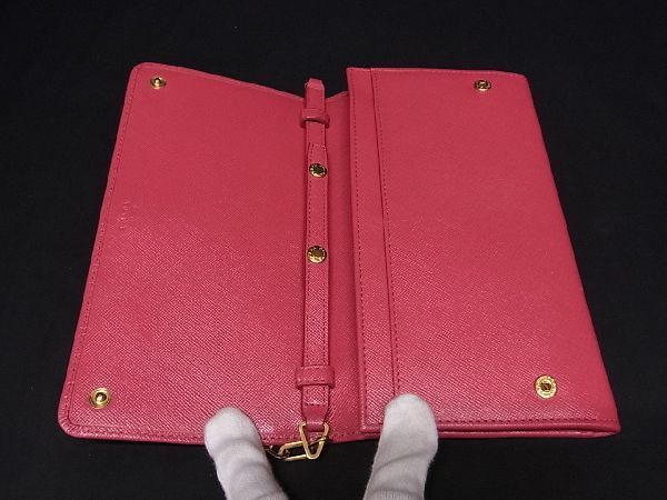 □新品同様□ PRADA プラダ サフィアーノレザー 2WAY チェーン