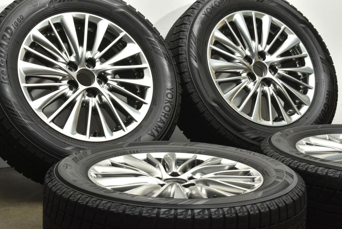 バリ溝 トヨタ 30 ヴェルファイア アルファード 純正 17in 6.5J 33 PCD114.3 ヨコハマ アイスガード iG60 225|60R17 ハイグロス