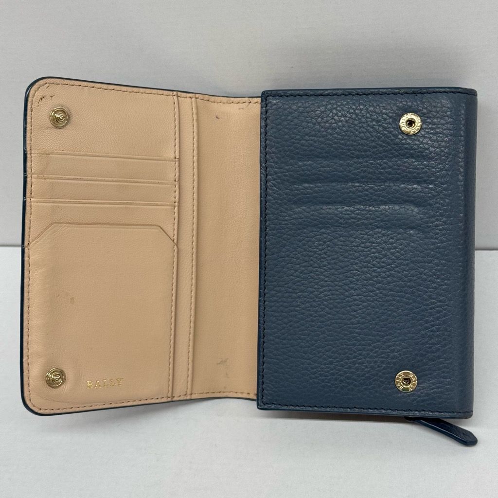新品未使用箱付き！！バリー　二つ折り財布　カードケース バリー BALLY カードケース 黒 二つ折り財布 レザーウォレット