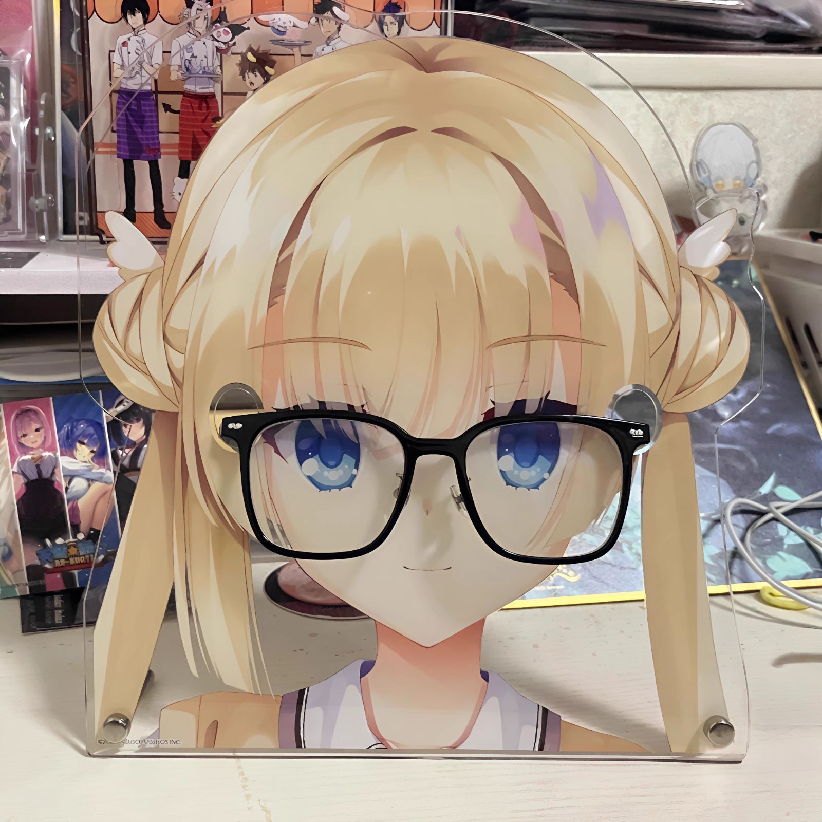 最終価格お値引き不可 ゆずソフトコラボカフェ限定　天使☆騒々 眼鏡スタ6種セット 最終価格 ゆずソフトコラボカフェ限定 天使☆騒々 眼鏡スタ6種セット