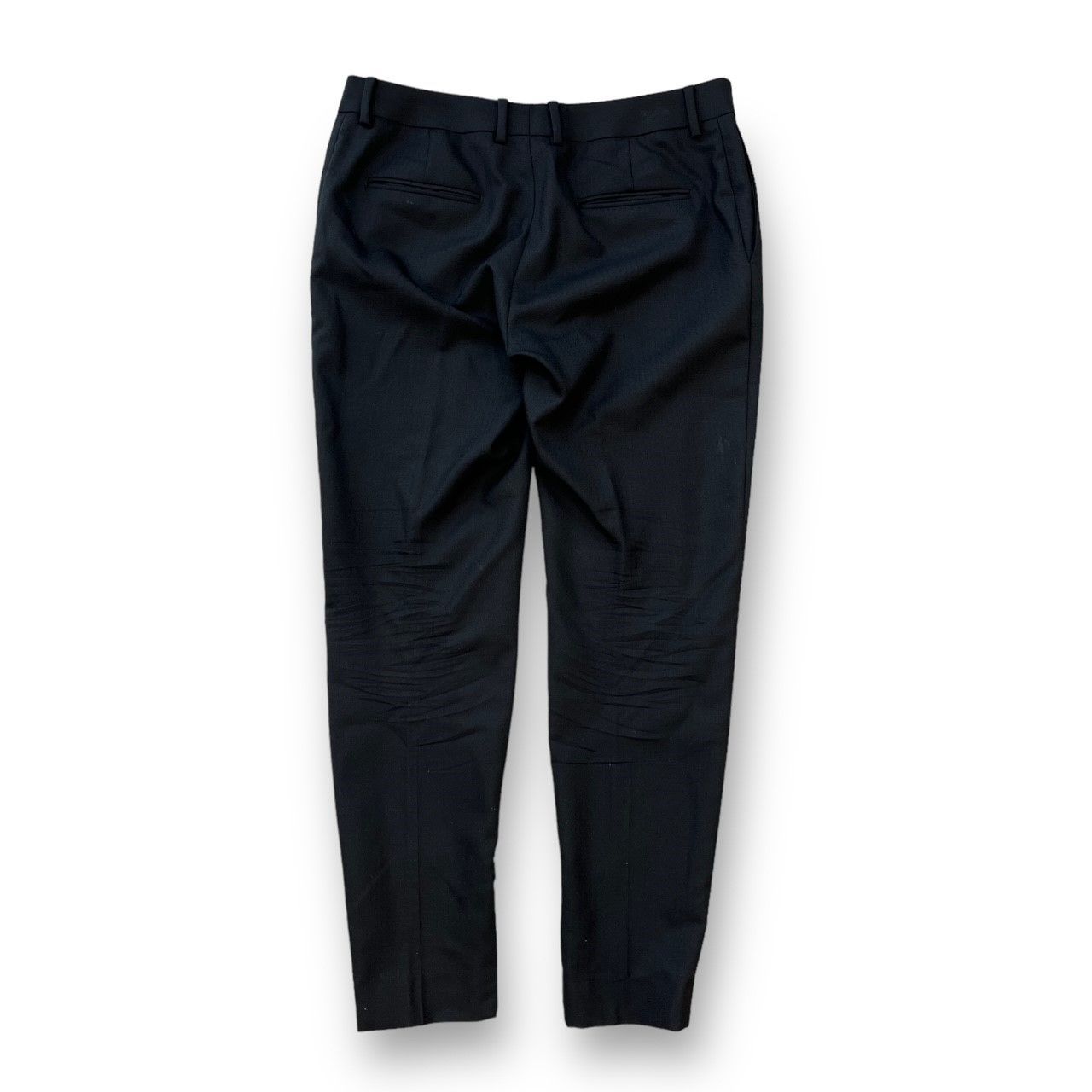 Saint Laurent Paris 2022 スモーキング スラックス サンローラン スモーキング スリム スラックス ウール ブラック エディ期