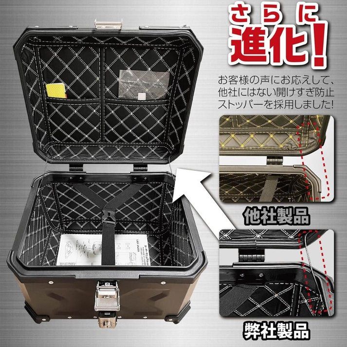 リアボックス リアボックスガンメタリック65L ガンメタリック 65L 傷 