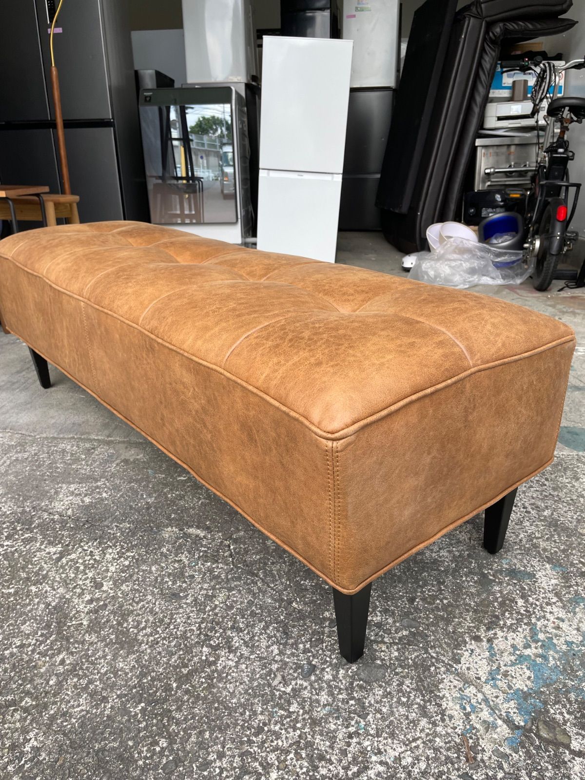 直接手渡し】木製ダイニングテーブル ＆クラッシュゲート椅子3脚