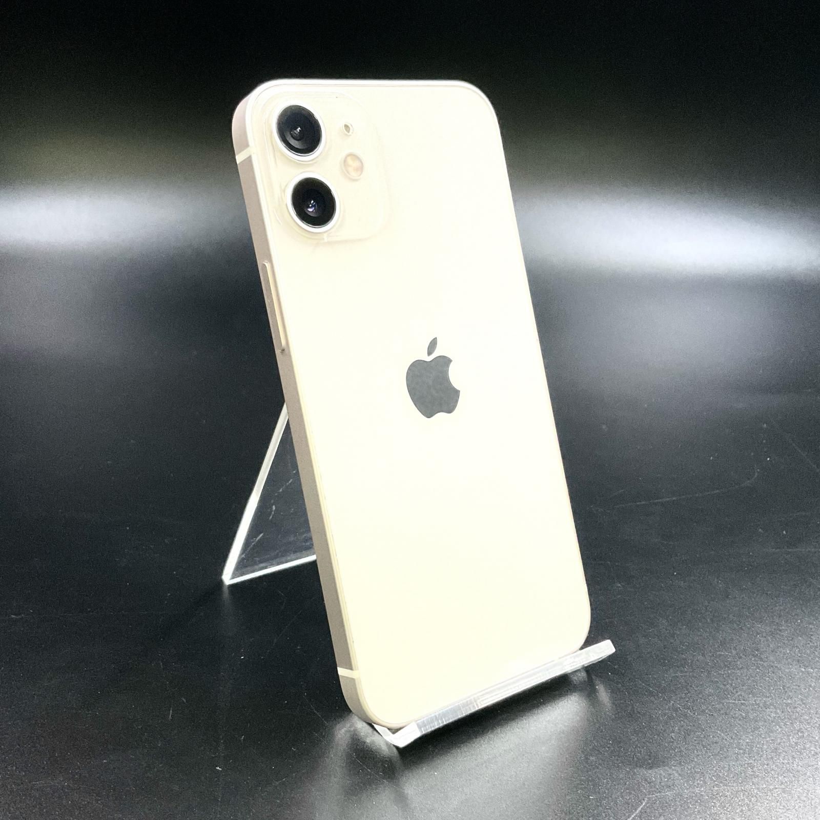 全額返金保証 最速発送 Apple iPhone 12 mini 64GB ホワイト SIMフリー 動作 済 91%