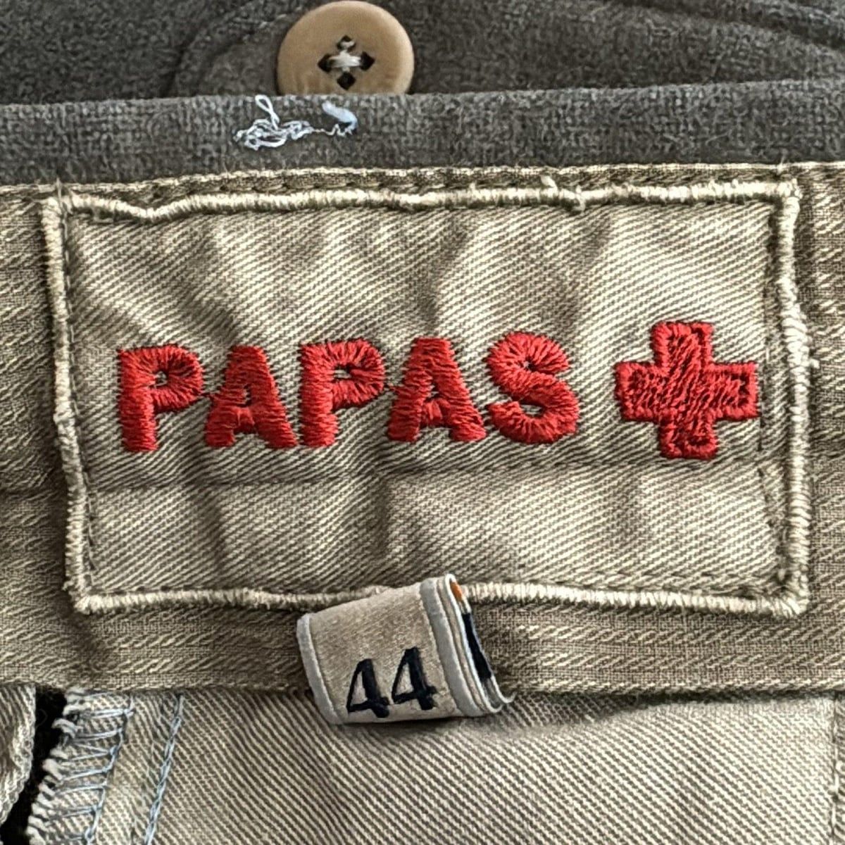 【SALE／37%OFF】 Papasパパス【美品】ダークグレー Lサイズ スラックス パンツ