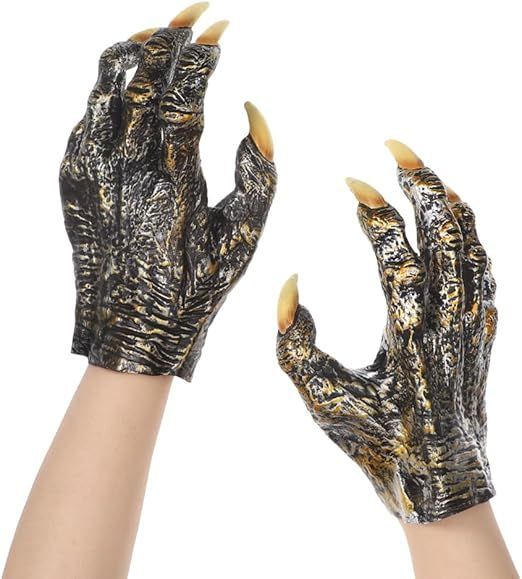 LONTG] 狼手袋 オオカミ 狼 仮装 コスプレ手袋 爪付き 手袋 狼男