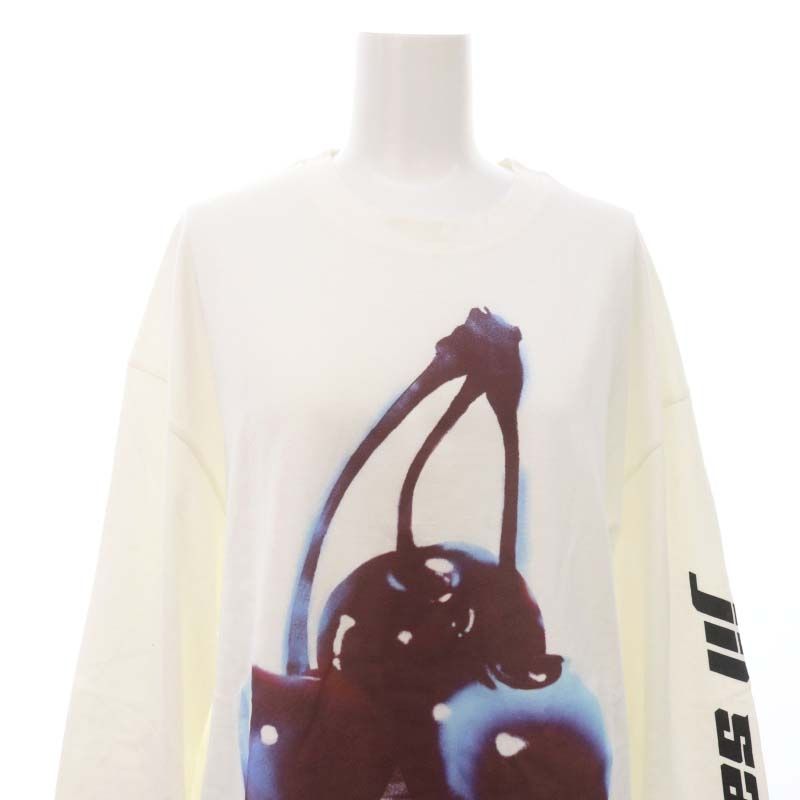 ジルサンダー JIL SANDER 23AW T-SHIRT CN LS ロンT Tシャツ チェリー