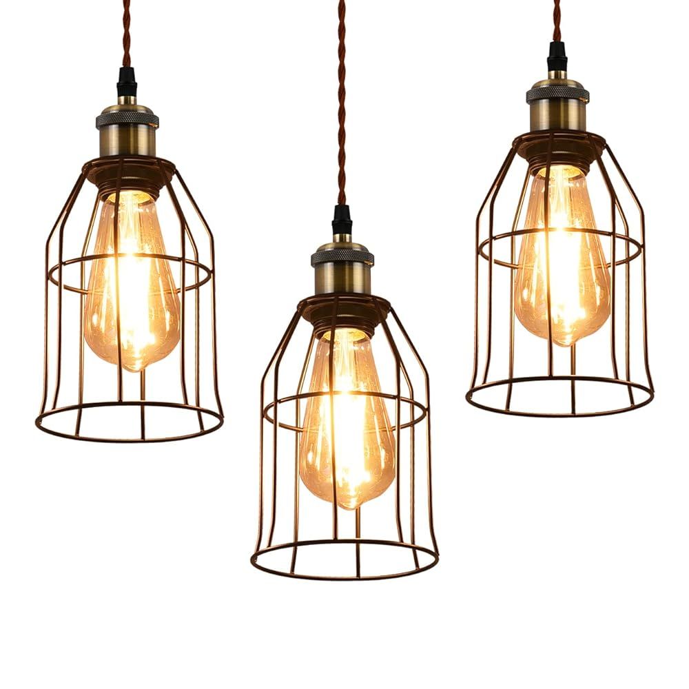 ペンダントライト 3個セット 配線ダクトレール用 E26口金 Amazon | Pirlamp ペンダントライト 3個セット 配線ダクトレール