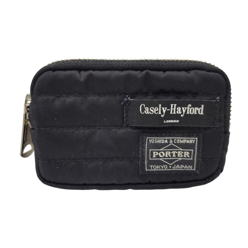 PORTER ポーター × Casely-Hayford ケイスリー ヘイフォード COIN-CARD CASE コインケース カードケース 小物 ブラック メンズ|レディース 200-250422-as-35-izu