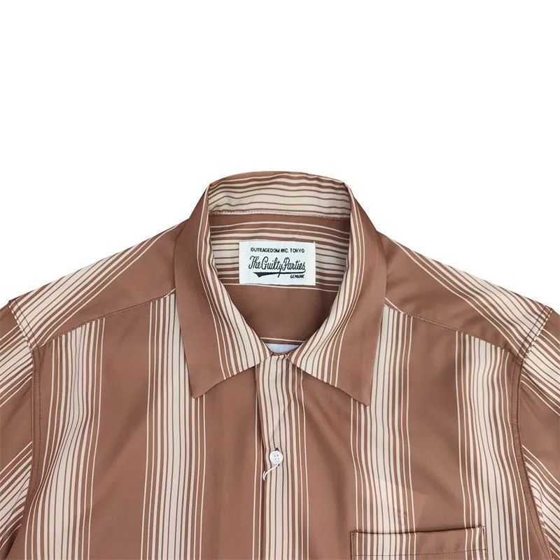 【美品】 WACKO MARIA ストライプ ロングスリーブアロハシャツ WACKO MARIA(ワコマリア) | STRIPE SHIRT(ストライプシャツ)をご