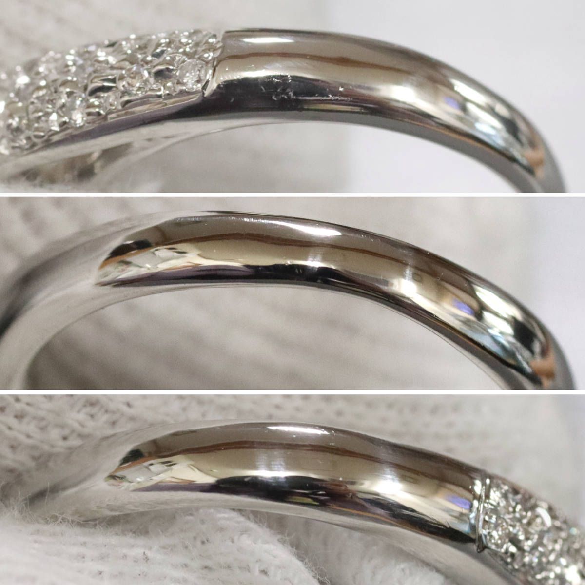 Pt850ルビーダイヤモンドリング R0.66 D0.23 8.9g #12 ソーティング  