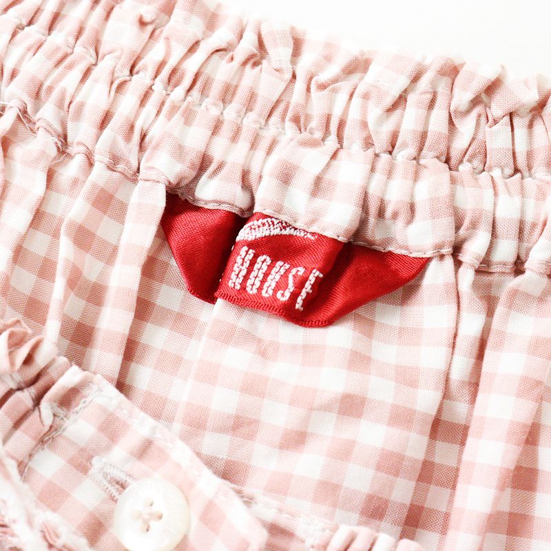 極美品】PINK HOUSE 段々 スカート ピコフリル リボン ギンガム 極美品】PINK HOUSE 段々 スカート ピコフリル リボン ギンガム