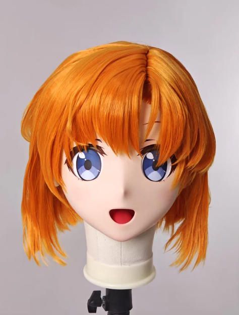 全頭マスク ロック付き NO.1162 フルマスク ロリータ人形 コスプレ 全頭面 変身 仮装 着ぐるみ 二次元 コスチューム kigurumi