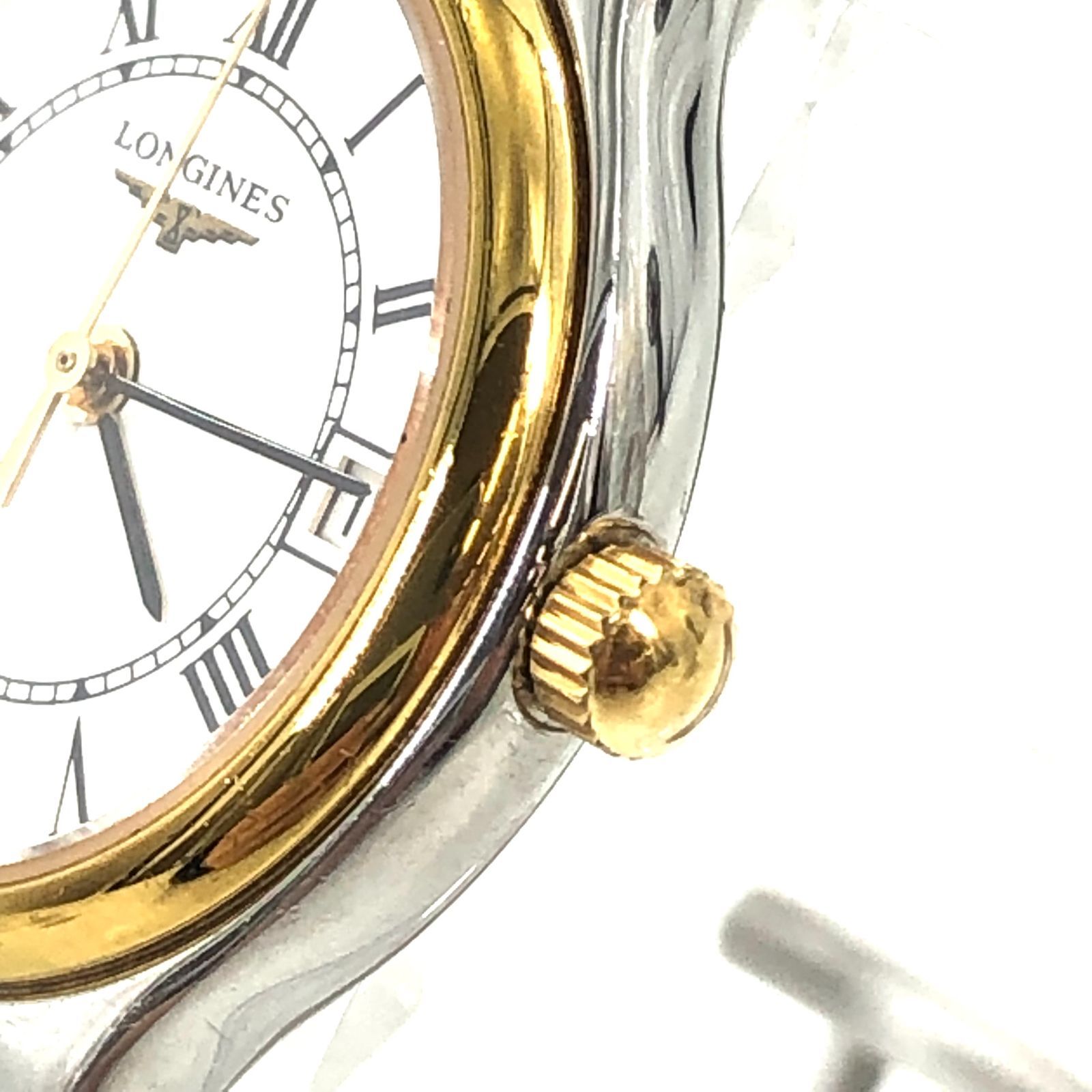 LONGINES ロンジン グランドクラシック 稼働品 白文字盤 L5.131.3 QZ  