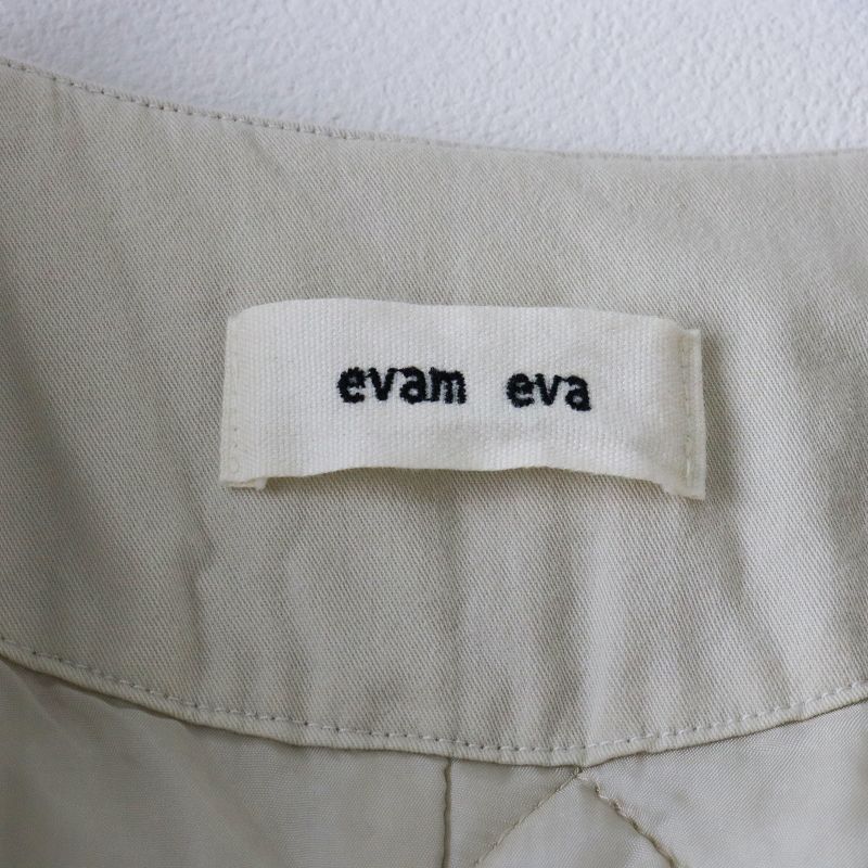 2021AW エヴァムエヴァ evam eva コットンノーカラーパディングコート ...