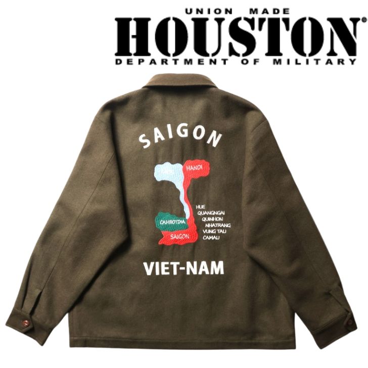 HOUSTON/ヒューストン 51520 MELTON VIETNAM JACKET (MAP) / メルトン