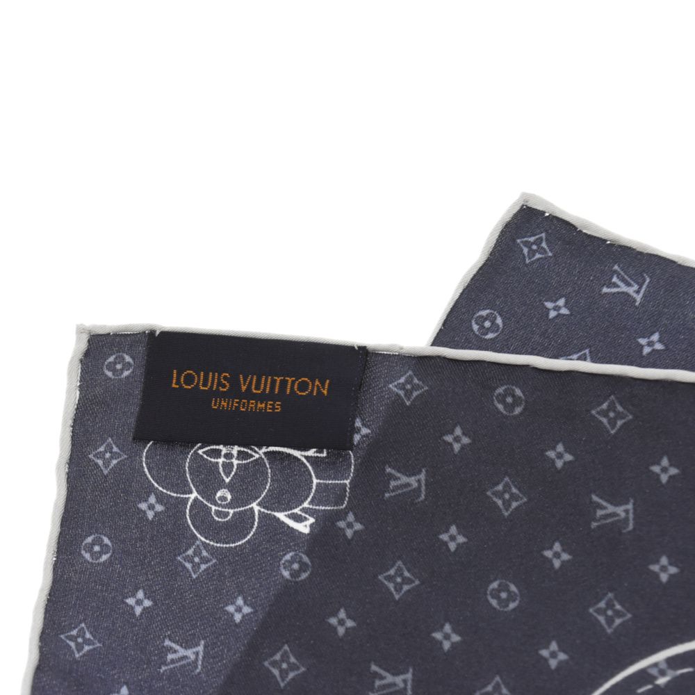 LOUIS VUITTON ルイヴィトン モノグラム ハンカチーフ シルク LOUIS VUITTON (ルイヴィトン) ヴィヴィエンヌ モノグラム柄シルク