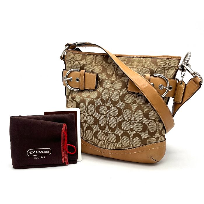 COACHコーチ ベルト メンズ 迷彩柄 コーティングキャンバス レザー