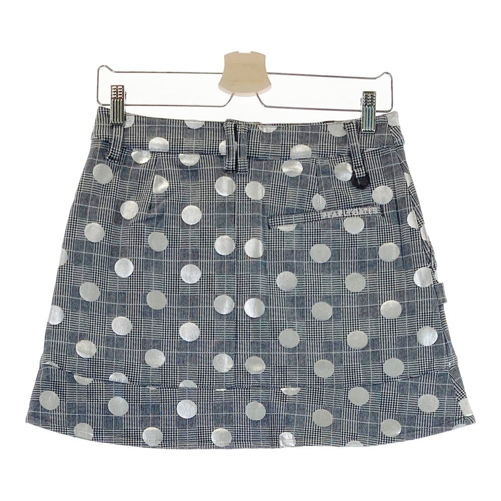 サイズ 0 PEARLY GATES パーリーゲイツ 055-1134112 スカート ドット グレンチェック ネイビー系 240101527575 ゴルフウェア レディース ストスト