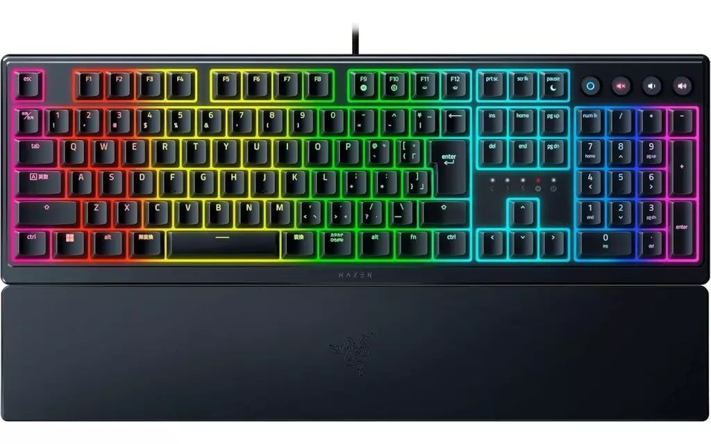 【中古】PCハード RAZER 有線 ゲーミングキーボード＋リストレスト Ornata V3 [RZ03-04461400-R3J1]