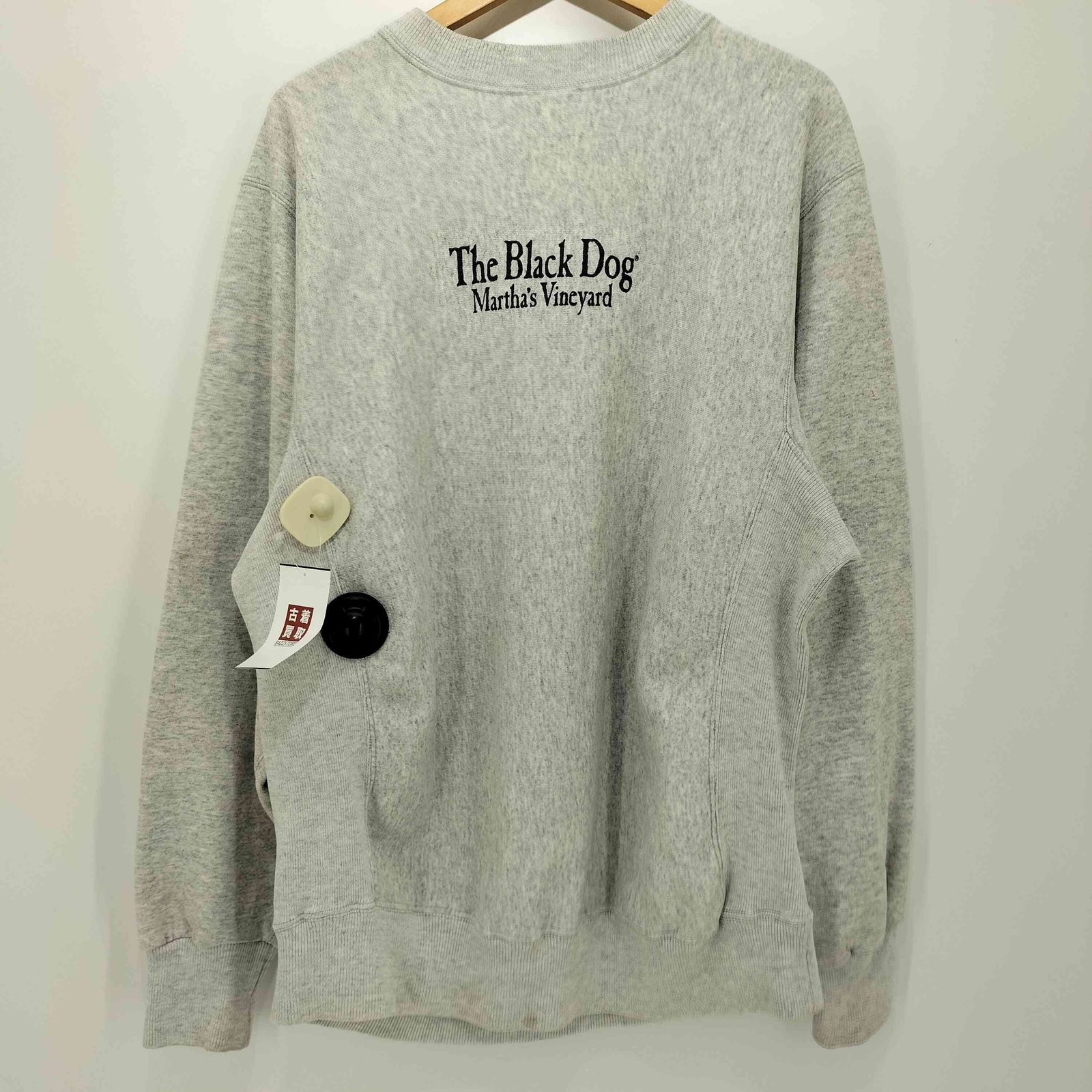 USED古着 90s the black dog ドッグプリントクルーネックトレーナー 